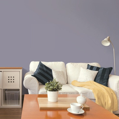 Màu xanh Byzantine Vì tính hỏa của năm Đinh Dậu nên sơn có màu tím cũng sẽ là một lựa chọn cho bạn. Màu xanh Byzantine là sự kết hợp hoàn hảo giữa tím, xanh da trời và xám sẽ phù hợp với mọi căn phòng trong ngôi nhà của bạn.