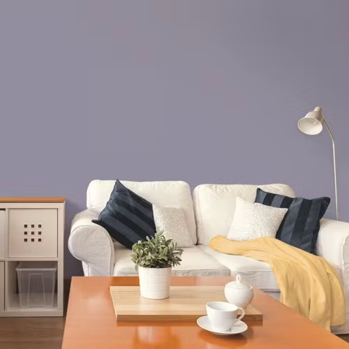 Màu xanh Byzantine Vì tính hỏa của năm Đinh Dậu nên sơn có màu tím cũng sẽ là một lựa chọn cho bạn. Màu xanh Byzantine là sự kết hợp hoàn hảo giữa tím, xanh da trời và xám sẽ phù hợp với mọi căn phòng trong ngôi nhà của bạn.