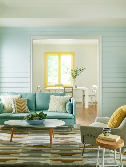 Màu xanh da trời nhạt Màu này đem đến sự tĩnh lặng trong cuộc sống của bạn. Và khi về nhà, đóng cửa lại, tất cả những xô bồ bên ngoài kia sẽ "dừng sau cánh cửa".