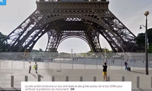 Dien mao moi cua thap Eiffel sau khi lap kinh chong dan