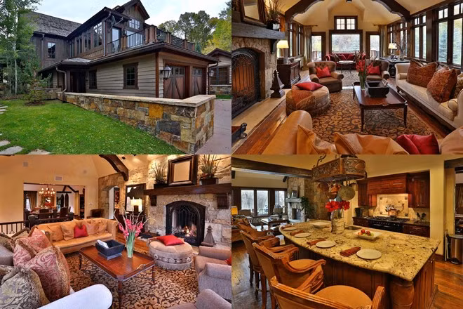 Nhà gỗ Serena, Aspen, Colorado (Mỹ) - Giá thuê: 255.000 USD/tuần Tọa lạc tại một trong những khu vực đẹp nhất của Aspen, thuộc dãy núi Rocky, Colorado, Mỹ, nhà gỗ Serena chỉ cách vài phút lái xe từ khu resort chính cùng khu mua sắm, trượt tuyết. Với diện tích 760 m2, Serena có 7 phòng ngủ và sức chứa 14 người. Ở đây cũng có phòng giải trí, phòng chứa rượu, phòng gym và sục Jacuzzi, cùng lối trang trí nội thất đậm chất nhà gỗ truyền thống.