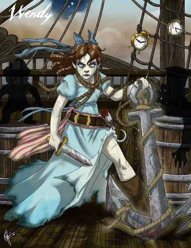 Nếu nhìn thấy bộ dạng này của cô bé Wendy, Peter Pan chắc sẽ... chết ngất.
