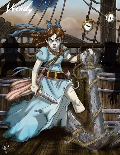 Nếu nhìn thấy bộ dạng này của cô bé Wendy, Peter Pan chắc sẽ... chết ngất.