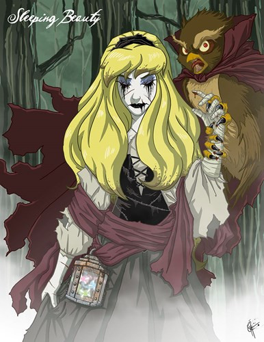 Nếu với vẻ ngoài đáng sợ như thế này, chắc chắn không hoàng tử nào muốn hôn đánh thức công chúa Aurora tỉnh dậy.