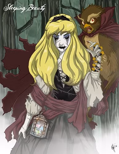 Nếu với vẻ ngoài đáng sợ như thế này, chắc chắn không hoàng tử nào muốn hôn đánh thức công chúa Aurora tỉnh dậy.