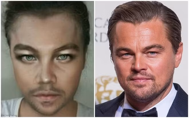 Letisha trong vai Leonardo DiCaprio. Nữ sinh cho biết, cô có niềm đam mê vẽ và trang điểm từ khi còn nhỏ. Năm 14 tuổi, cô đã trang điểm sao cho giống với thần tượng Angelina Jolie. Sau khi thành công và được mọi người đón nhận, Letisha quyết định thử sức với những khuôn mặt của người nổi tiếng khác.
