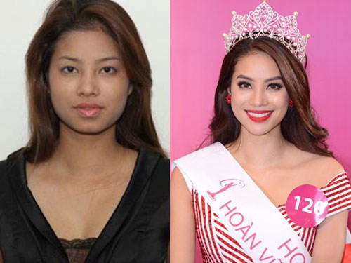 Khuon mat gay tranh cai dao keo cua Hoa hau Pham Thi Huong