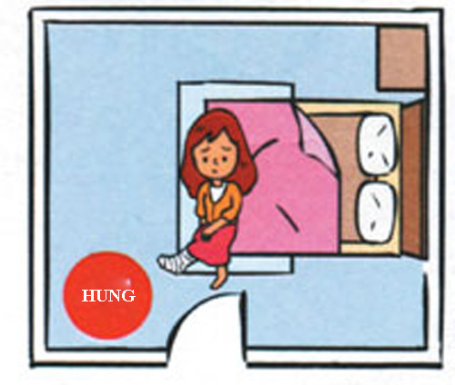 Cửa phòng ngủ đối diện với phần chân sẽ gây ra các bệnh liên quan đến chân.