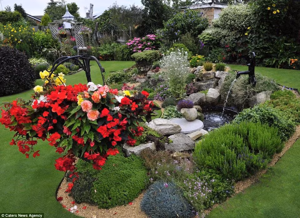 Ông Stuart Grindle (70 tuổi) đã dành gần nửa cuộc đời mình để chăm sóc khu vườn nhà. Ông đã rất quyết tâm bảo vệ cây cỏ quý giá của mình, thậm chí còn cấm tiệt con trai của mình - Jonathan chơi bóng trong vườn nhà khi còn là một cậu bé.