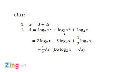 Lời giải môn Toán thi THPT quốc gia.