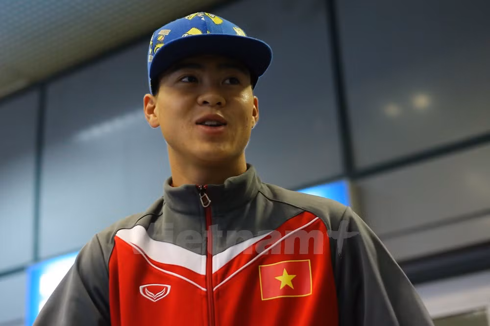 Tiền vệ Đỗ Duy Mạnh được xem là cầu thủ U23 Việt Nam chơi tốt nhất ở giải lần này. Anh cũng là chủ nhân bàn thắng duy nhất vào lưới U23 Jordan. (Ảnh: Minh Chiến/Vietnam+)