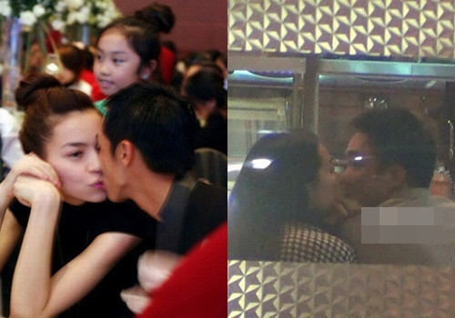 Cường Đô la cùng hai người phụ nữ của cuộc đời mình khi yêu nhau không ngần ngại dành cho nhau những nụ hôn vô cùng tình cảm và thân mật ngay chốn đông người.