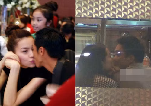 Cường Đô la cùng hai người phụ nữ của cuộc đời mình khi yêu nhau không ngần ngại dành cho nhau những nụ hôn vô cùng tình cảm và thân mật ngay chốn đông người.