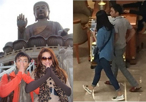 Thủa mới yêu Hồ Ngọc Hà, Cường Đô la cũng thường xuyên đăng tải những hình ảnh thân mật, tình cảm bên bạn gái mặc những lời dèm pha từ dư luận. Trong khi đó khi quen hotgirl Hạ Vi, đại gia trẻ chưa dám công khai tình cảm. Những hình ảnh lúc ban đầu chỉ là được mọi người chụp lại.