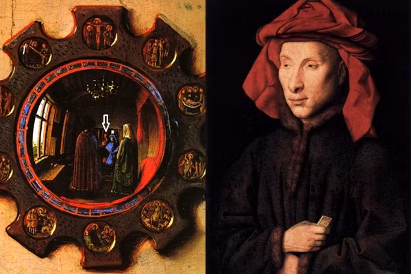 Không ai khác, tác giả Jan Van Eyck đã vẽ… chính mình trong tác phẩm để đời này.