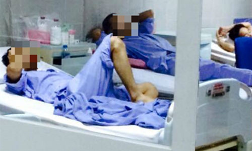 Bệnh nhân nam điều trị nam khoa tại bệnh viện.