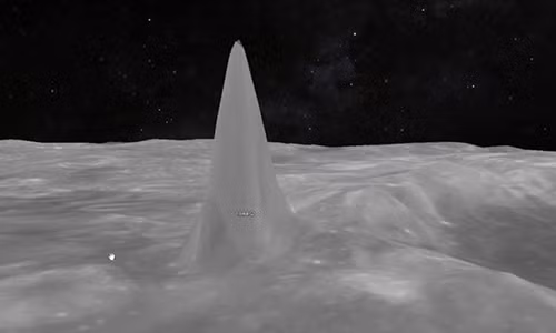 Cum thap cao 5 km xuat hien tren Mat Trang?