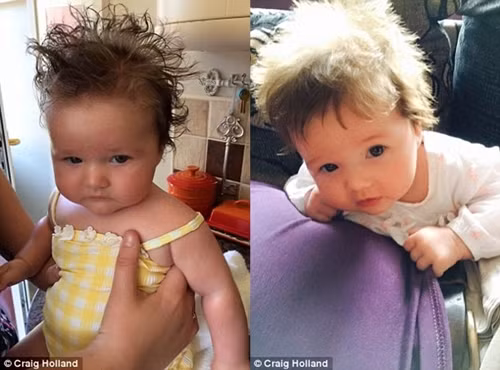 Bố của bé Pippa 5 tháng, anh Craig cho biết: “Con tôi không nhiều tóc như Junior nhưng cháu cũng luôn là tâm điểm của sự chú ý mỗi khi chúng tôi đi mua sắm”.