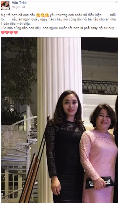 Con dau pho co tiet lo su that ve me chong khien chi em ghen ti