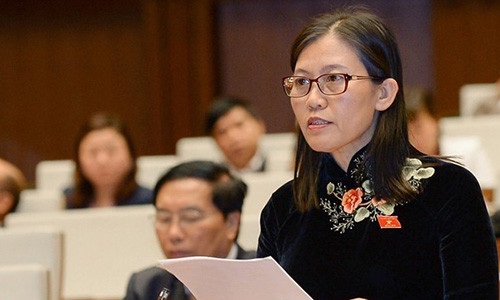 Bà Lê Thị Nga, Chủ nhiệm Ủy ban Tư pháp Quốc hội. Ảnh: Hoàng Hà.