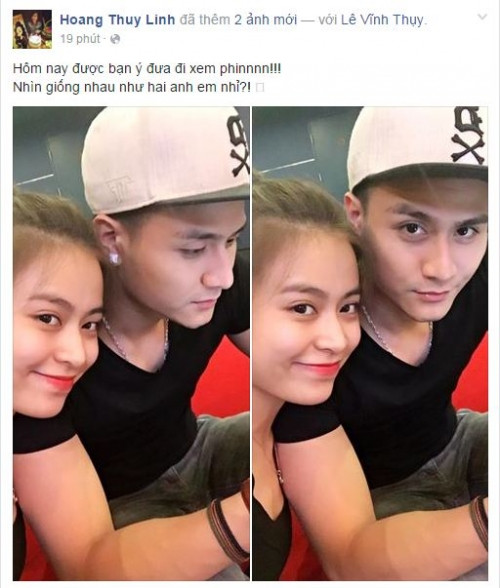 Trước đó, Hoàng Thùy Linh và Vĩnh Thụy đã từng liên tục xuất hiện bên cạnh nhau nhưng cả hai vẫn không khẳng định mình là một cặp. Tin đồn tình cảm của cặp đôi xuất hiện khi nữ ca sĩ đi cổ vũ trận bóng đá có sự tham gia của Vĩnh Thụy. Sau đó là những bức hình đi chơi cùng bạn bè, Hoàng Thùy Linh và Vĩnh Thụy ngồi cạnh nhau. Mặc dù vậy, cả 2 đều giữ thái độ im lặng trước mọi ánh mắt tò mò của công chúng.