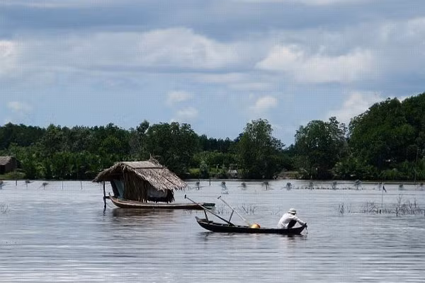 Đầm Thị Tường Đầm Thị Tường được mệnh danh là “biển Hồ giữa đồng bằng”, là một trong những đầm lớn nhất vùng Đồng bằng Sông Cửu Long với cảnh sắc thiên nhiên độc đáo, hoang sơ. Thị Tường nằm giữa lòng đồng bằng bao la, bao quanh là những khóm dừa nước xanh rờn. Nơi đây giống như một bức tranh thuỷ mặc hữu tình thơ mộng, nhất là vào mỗi buổi sáng và chiều tà.