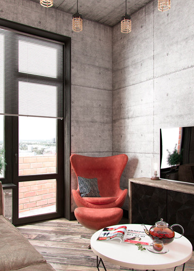 Nội thất đơn giản và theo một "style" nhất định.