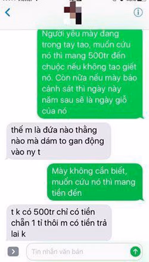 "Cơn sốt" nhắn tin thử chồng mình bị bắt cóc Các chị em quả là không bao giờ ngưng sáng tạo những trò để thử thách tình yêu của các ông chồng/người yêu dành cho mình. Với trào lưu nhắn tin thử lòng chồng hoặc người yêu với nội dung: “Vợ/người yêu mày đang ở trong tay tao, chuẩn bị … tiền chuộc nếu không tao giết”, cư dân mạng đã có dịp được chiêm ngưỡng một loạt đoạn hội thoại hài hước và "khó đỡ".