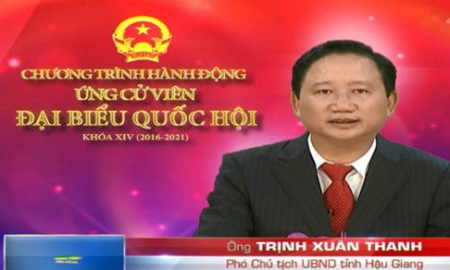 Ông Trịnh Xuân Thanh được cử tri bầu làm đại biểu Quốc hội với số phiếu tín nhiệm cao nhất tỉnh Hậu Giang.