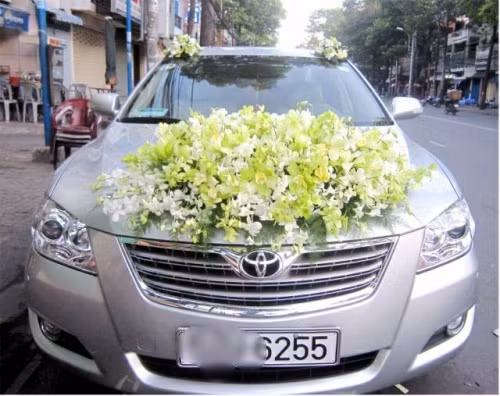 Cùng ngắm một số hình ảnh xe hoa mà cô gái khéo tay này trang trí: