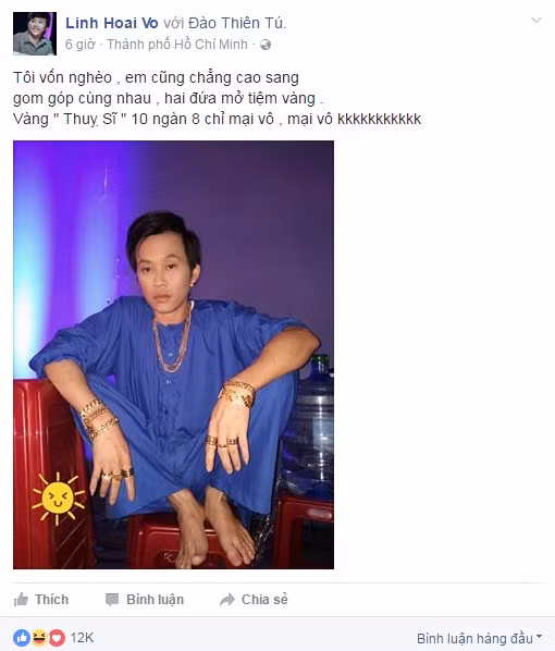 Nghe si Hoai Linh gay “choang” khi khoe “mo tiem vang“