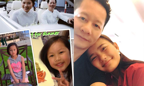 Cao tay nhu dai gia Duc An khi chup anh vo moi cung con rieng