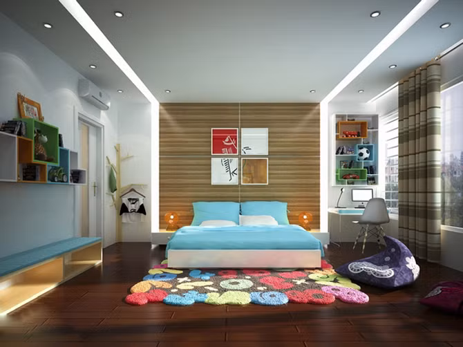 Phòng ngủ dành cho bố mẹ lãng mạn với góc thư giãn bên cửa sổ. (Ảnh minh họa)