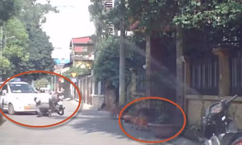 So cho sua, nguoi dan ong lao vao dau xe taxi