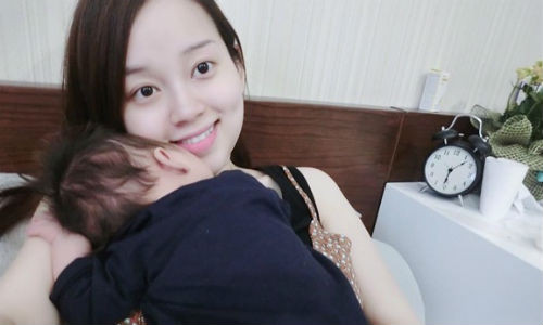 Con trai của Khánh Ly đã 3 tháng tuổi.