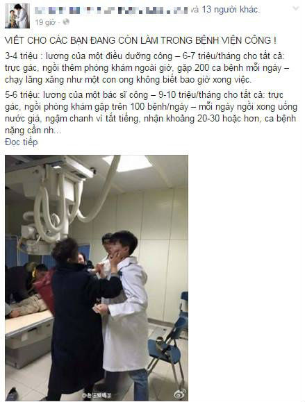 Dòng chia sẻ đang gây xôn xao cộng đồng mạng.