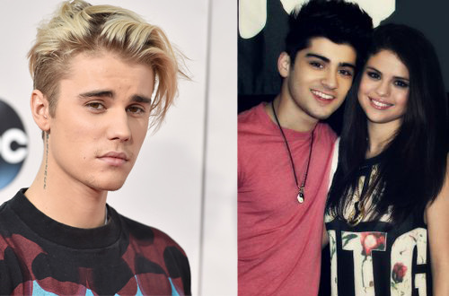 Chuyện tình giữa Justin Bieber và Selena Gomez tiếp tục gây tranh cãi mới đây vì cả hai cùng tố nhau ngoại tình. Justin tố Selena từng qua lại với Zayn Malik nhóm One Direction trong thời gian cả hai vẫn yêu nhau. Đáp lại, Selena tố bạn trai cũ nhiều lần trăng hoa ngoài luồng. Cặp sao đã chia tay năm 2014 nhưng vẫn nhiều lần nối lại tình xưa và mâu thuẫn ầm ĩ.