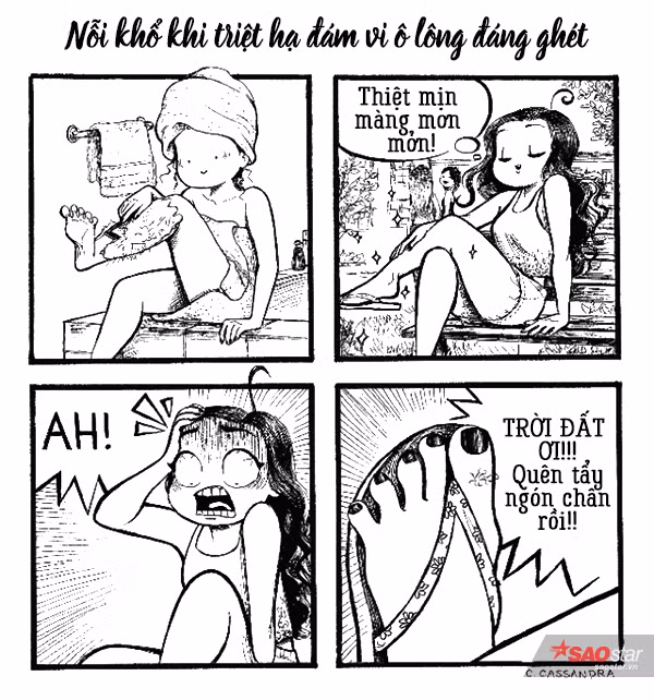 Tỉ mỉ tẩn mẩn đã đời cuối cùng lại quên mất vài sợi, có tức không chứ!