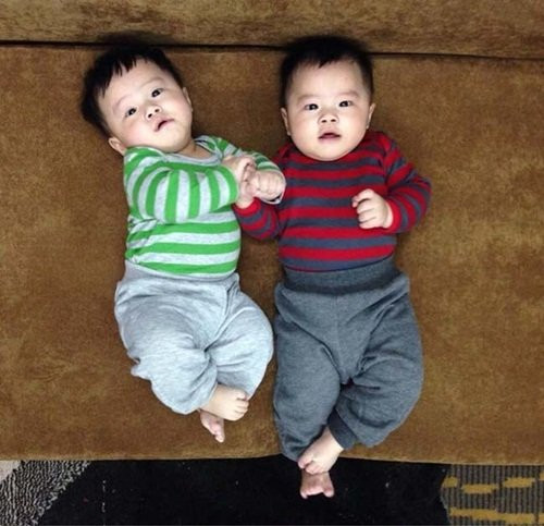 Họ đã có với nhau một cặp song sinh đáng yêu tên là Minh Tuệ và Minh Trí. Cậu con cả chào đời trước em chỉ 1 phút. Với Hoàng Linh, con cái là tài sản quý giá nhất.