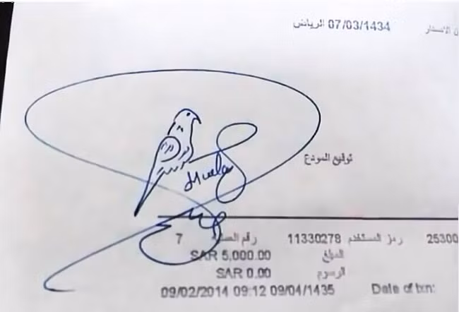 Độc đáo chữ ký có hình chú chim!