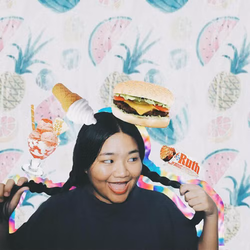 Hình ảnh đời thường của cô nàng mập mạp.