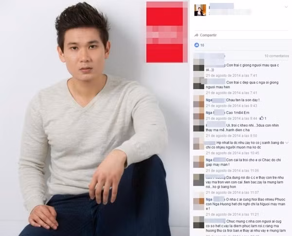 Mẹ bạn trai Kỳ Duyên cũng chia sẻ hình ảnh về cậu con trai giỏi giang của mình và nhận được vô số lời khen từ người thân bạn bè. Bà Nga cũng hân hoan bật mí tên của cậu quý tử nhà mình có tên là Sơn.