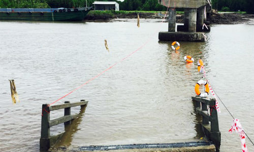 Chua nghiem thu cau O Ro xay 4 ty dong da sap