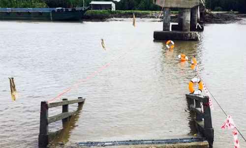 Chua nghiem thu cau O Ro xay 4 ty dong da sap