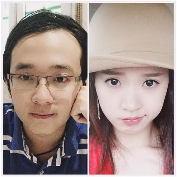 Trung Hiếu được mọi người biết đến là em trai của hot girl Midu sau hình ảnh ghép của 2 chị em được nữ hot girl Sài Thành chia sẻ trên trang cá nhân.