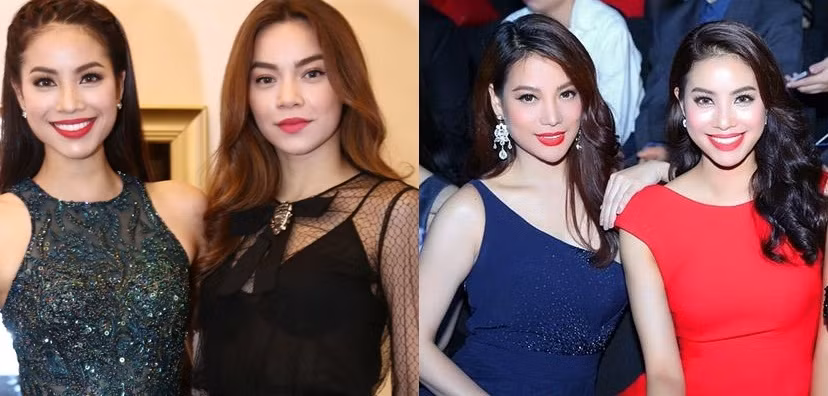 Ngay từ khi đăng quang Hoa hậu hoàn vũ VN 2015, Phạm Hương đã được nhiều người nhận xét sở hữu nhan sắc hiện đại và giống với hai đại mỹ nhân Hồ Ngọc Hà, Trương Ngọc Ánh của showbiz Việt. Cả ba mỹ nhân Việt đều có khuôn miệng rộng, nụ cười tươi tắn. Khi xuất hiện và chụp ảnh cùng nhau, nhiều người tỏ ra ngỡ ngàng và cho rằng họ giống nhau như chị em ruột một nhà. Hiện tại, Phạm Hương và Hồ Ngọc Hà còn trở thành hai trong bộ ba giám khảo quyền lực của show hot The Face mùa đầu tiên.