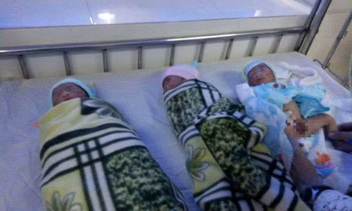 Hiện, sức khỏe của 3 cháu bé và sản phụ đã ổn định.
