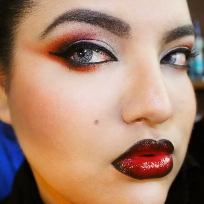 Trang điểm mắt đậm và quá nhấn nhá vào đôi mắt không hề khiến chị em đẹp hơn mà còn dữ hơn, già hơn và xấu hơn