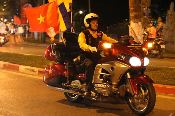 Chiếc Honda Goldwing 1.800 cc được mệnh danh là Vua đường trường.