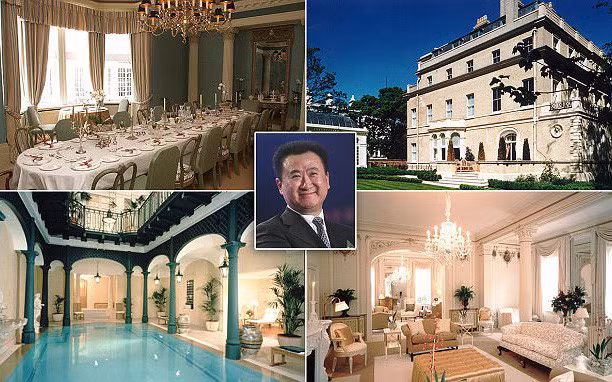  Tỷ phú giàu nhất Trung Quốc Vương Kiện Lâm (Wang Jianlin) vừa mạnh tay chi 80 triệu bảng Anh để mua một dinh thự hoành tráng ở London.